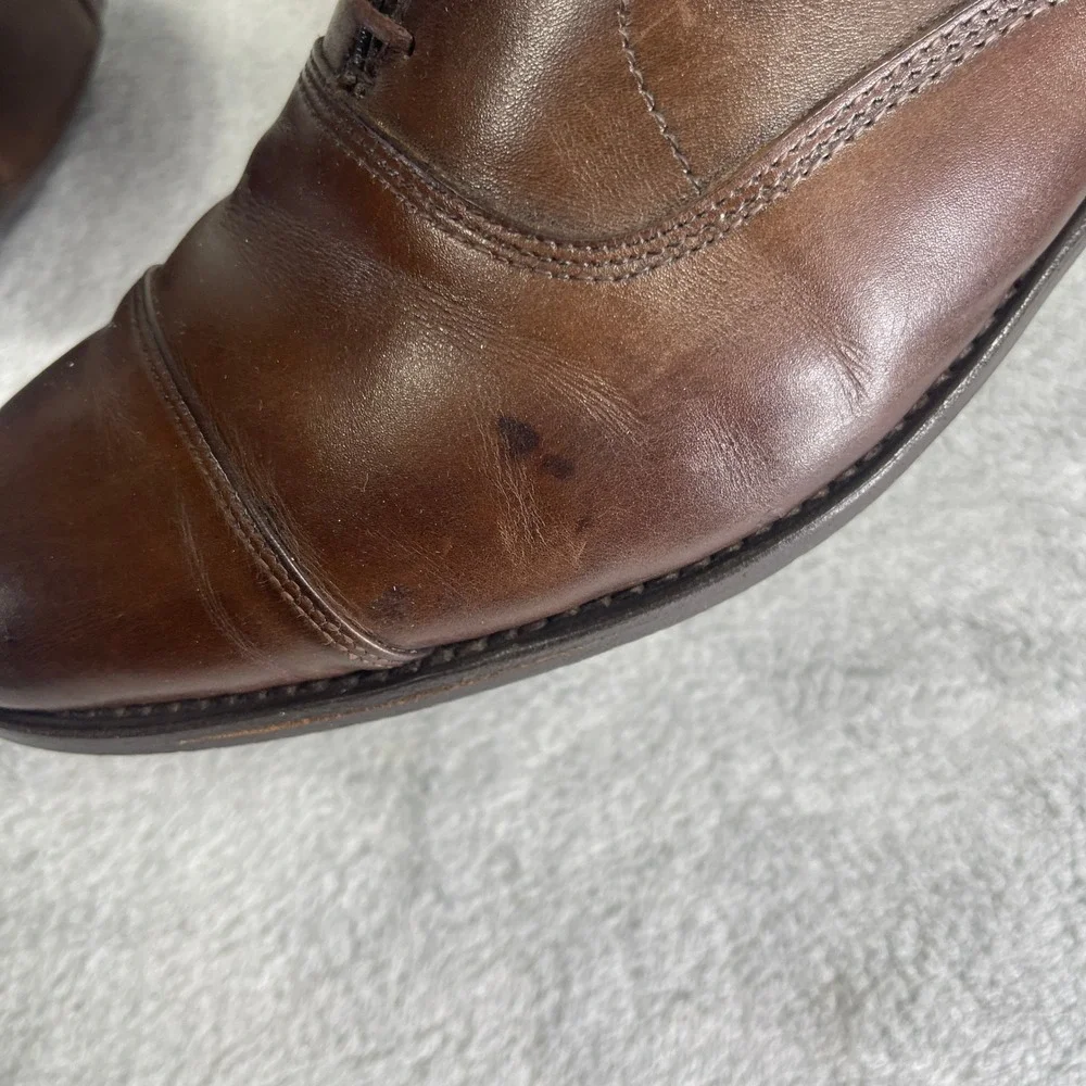 Allen Edmonds Dress Shoes Mens 11.5 Brown Park Avenue Oxford Cap Toe Leather